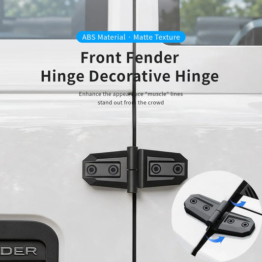 2PCS ABS Hood Door Hinge Cover Trim for SUV Truck Off-Road Car Exterior Trim Oasis Select