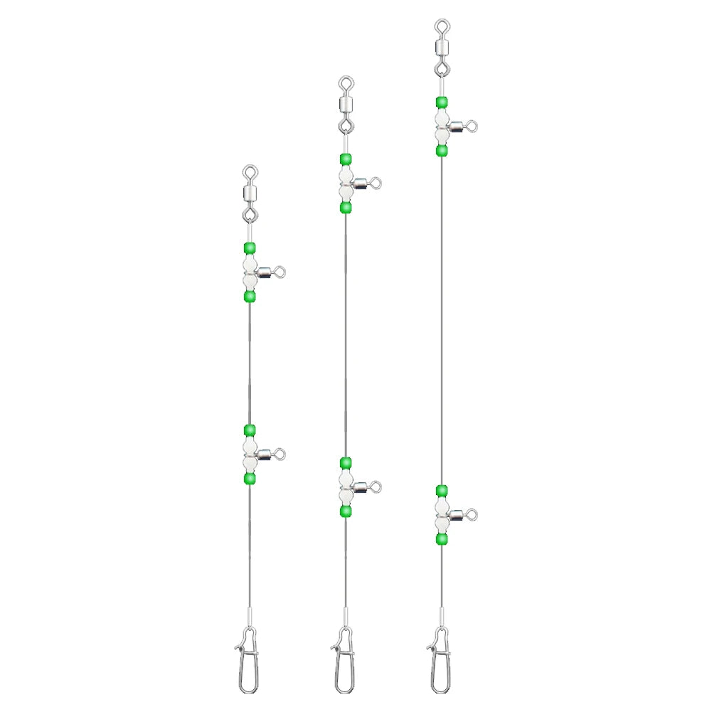 Night Glow Fishing Leaders – Luminous Swivel Snaps Saltwater & Freshwater Peaceful Pleasures Health and Wellness