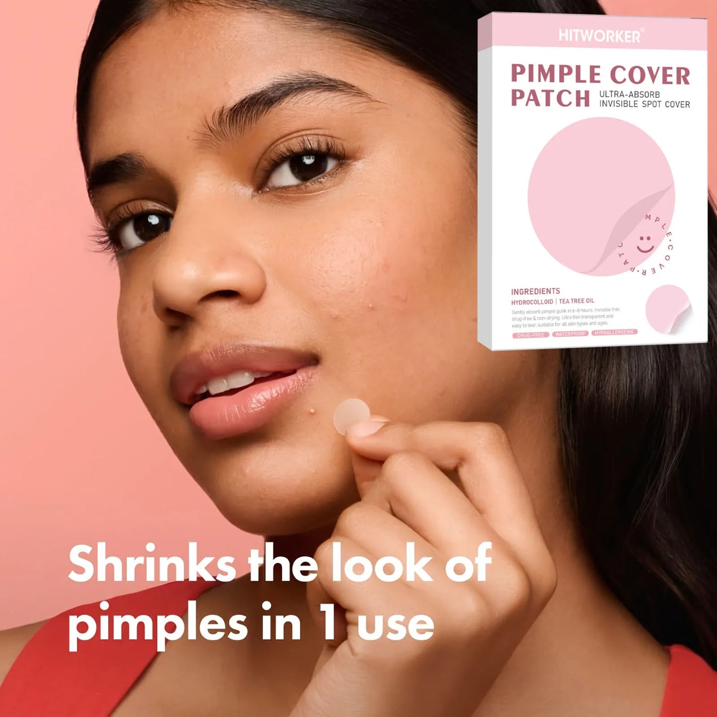 Hydrocolloid Acne Patches Alcohol-Free Pimple Cover Dots