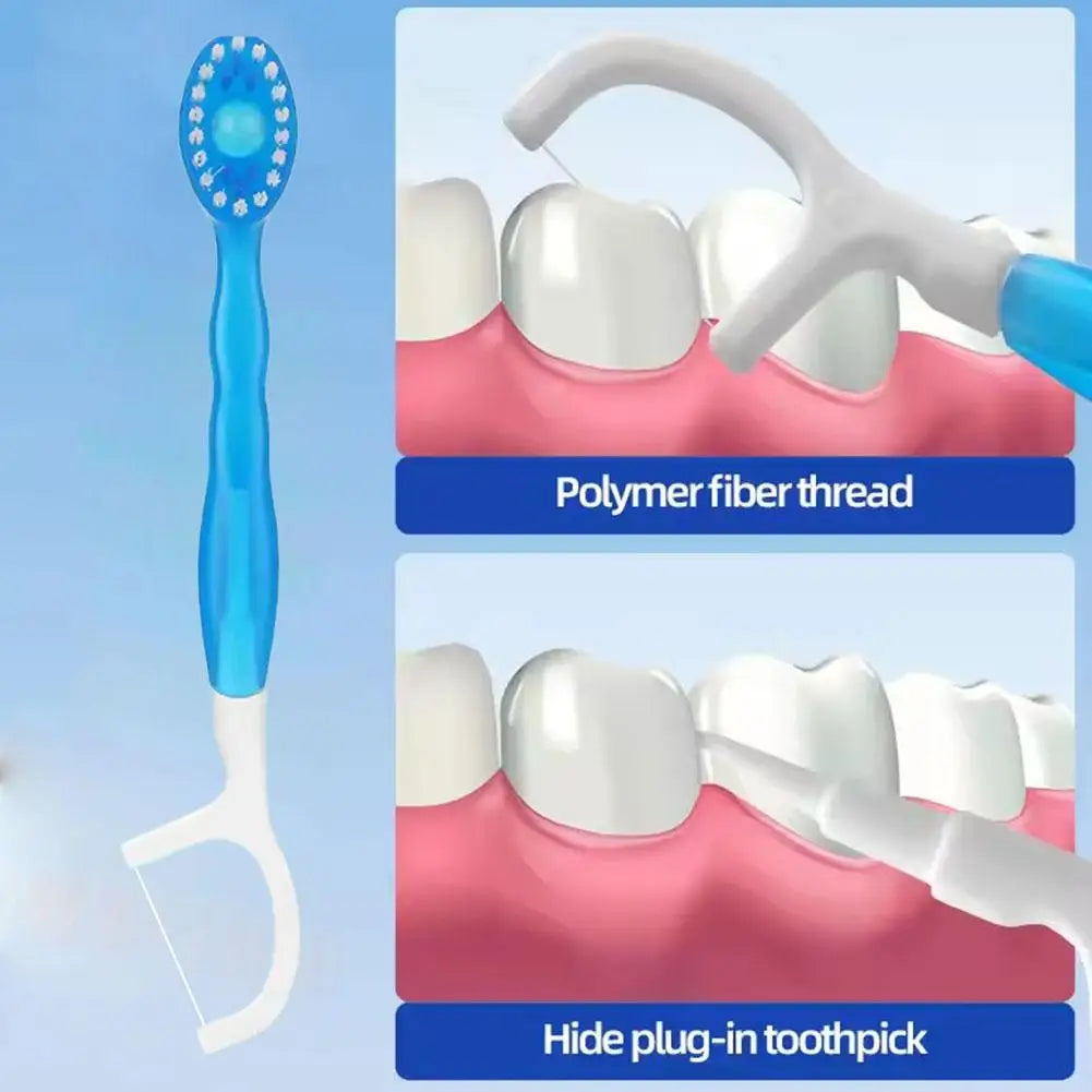 10Pcs Disposable Burst Bead Toothbrush Travel Set Peaceful Pleasures Health and Wellness