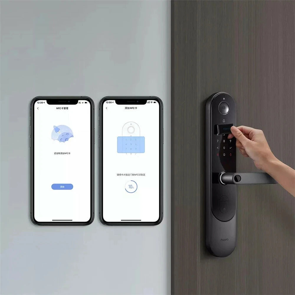 Original Aqara Smart Door Lock NFC Card for Aqara Smart Door Lock N100 N200 P100 D200 A100pro EAL5+ Level Safety Program control Peaceful Pleasures Health and Wellness