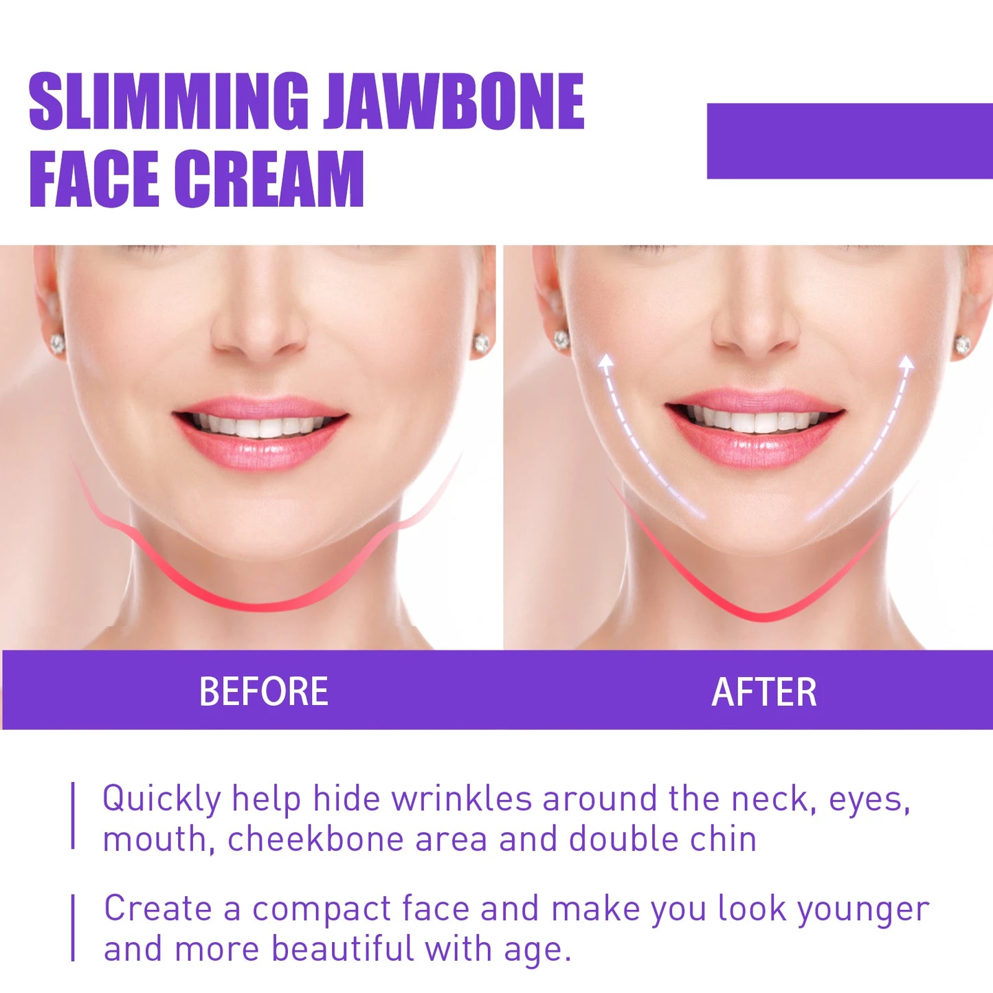 V-Shape Face Firming Cream – Jawline Lift & Double Chin Peaceful Pleasures Health and Wellness