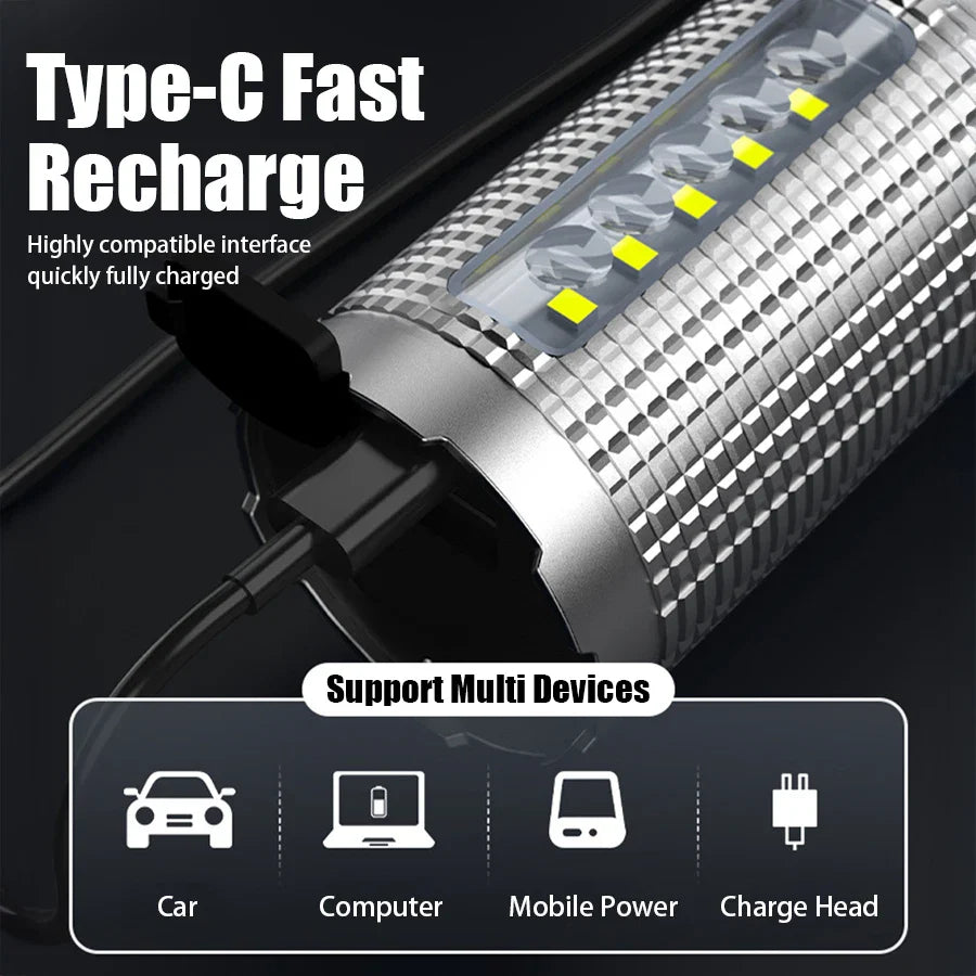KDULIT Tactical LED Flashlight | Rechargeable, IP65, 5 Modes