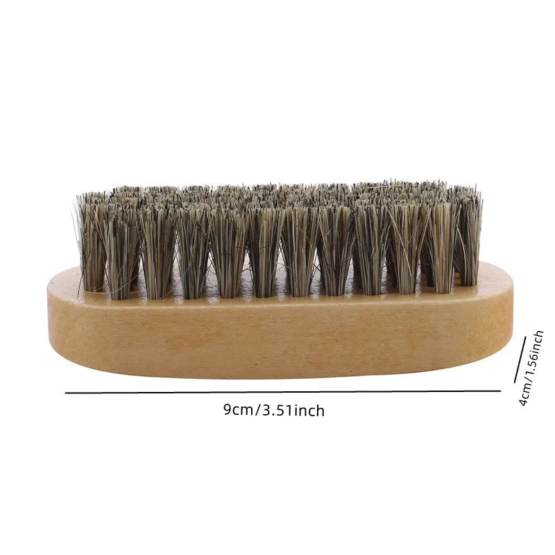 Wooden Mini Turtle Back Small Square Brush Solid Wood Shoe Brush Cleaning Oil Pig Brush Wholesale Direct Sales Polishing Brush Peaceful Pleasures Health and Wellness