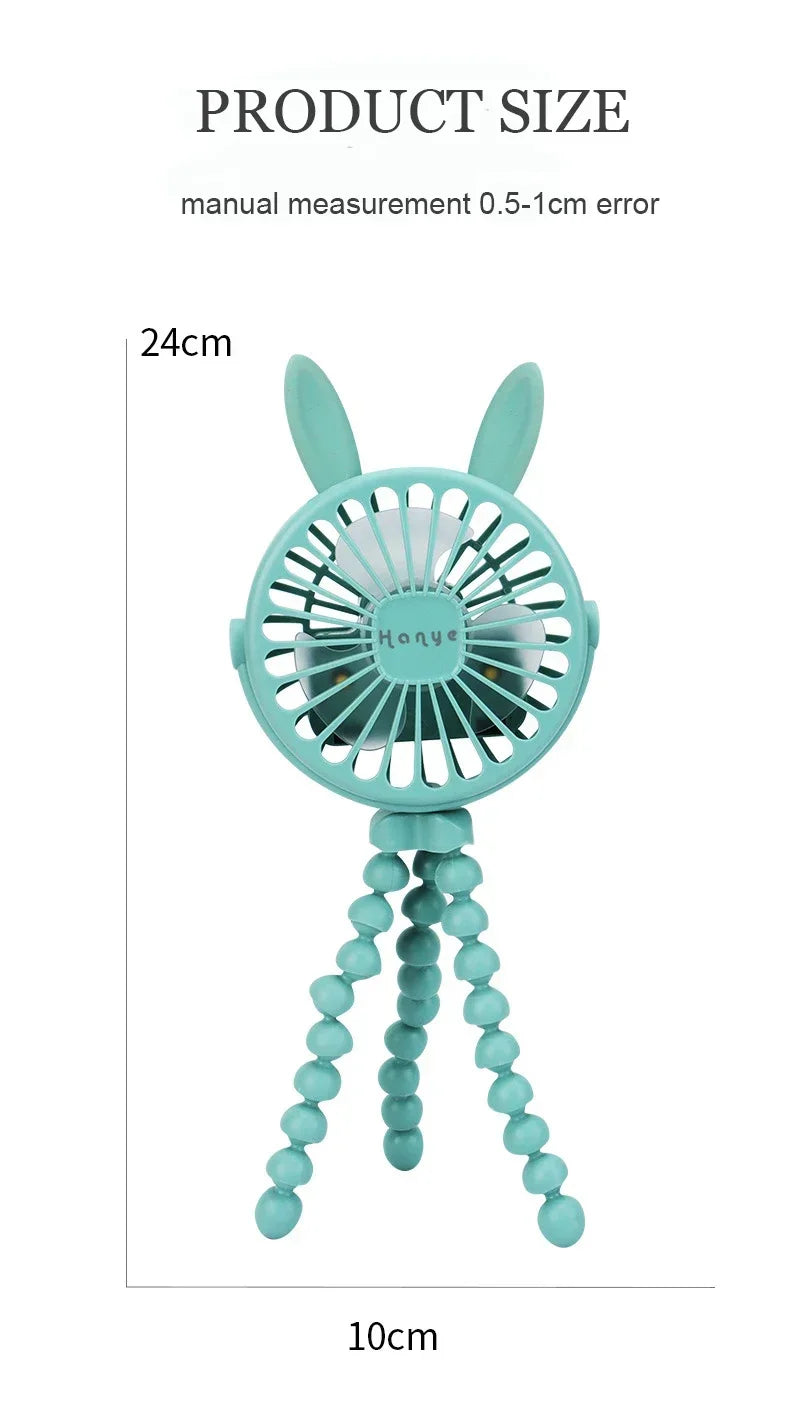 Portable Fan USB Rechargeable Clip-on Fans 3 Speeds 600mAh Mini Mini Air Cooler Home Cooling Appliances Household Electric Cold Peaceful Pleasures Health and Wellness