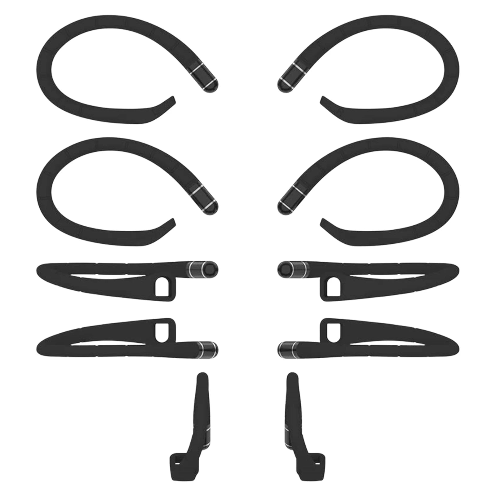 Silicone Ear Hooks for Samsung Galaxy Buds 4 Pro/buds 4 Anti-slip Earbuds Covers with Anti-lost Strap Lanyard Earbud Accessories Peaceful Pleasures Health and Wellness Black