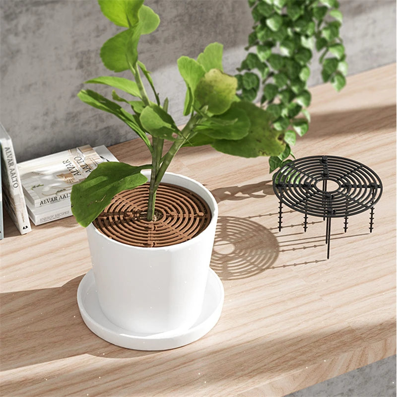 Plant Pot Soil Guard Grid Cover with Nails | Cat & Baby Safe