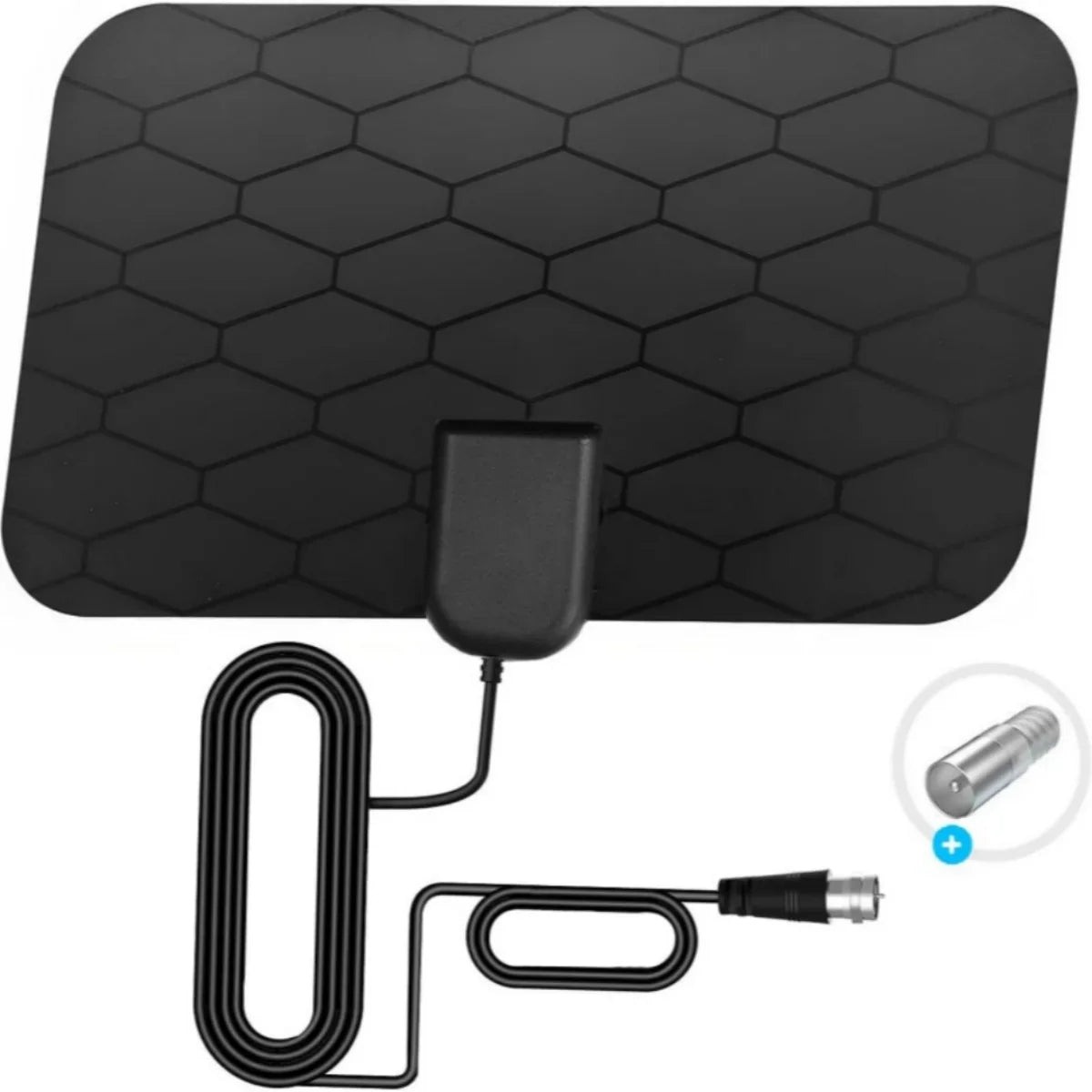 4K HD Indoor TV Antenna – High Gain Flat Design with EU Plug