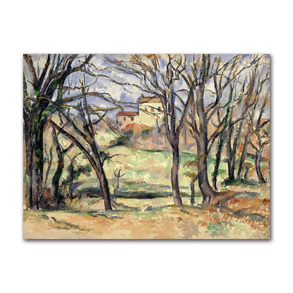 Vintage Paul Cezanne Garden Still Life Terracotta Pots 1890s Art Posters Canvas Painting Wall Prints Picture for Room Home Decor Peaceful Pleasures Health and Wellness 61326-02 50x70cm