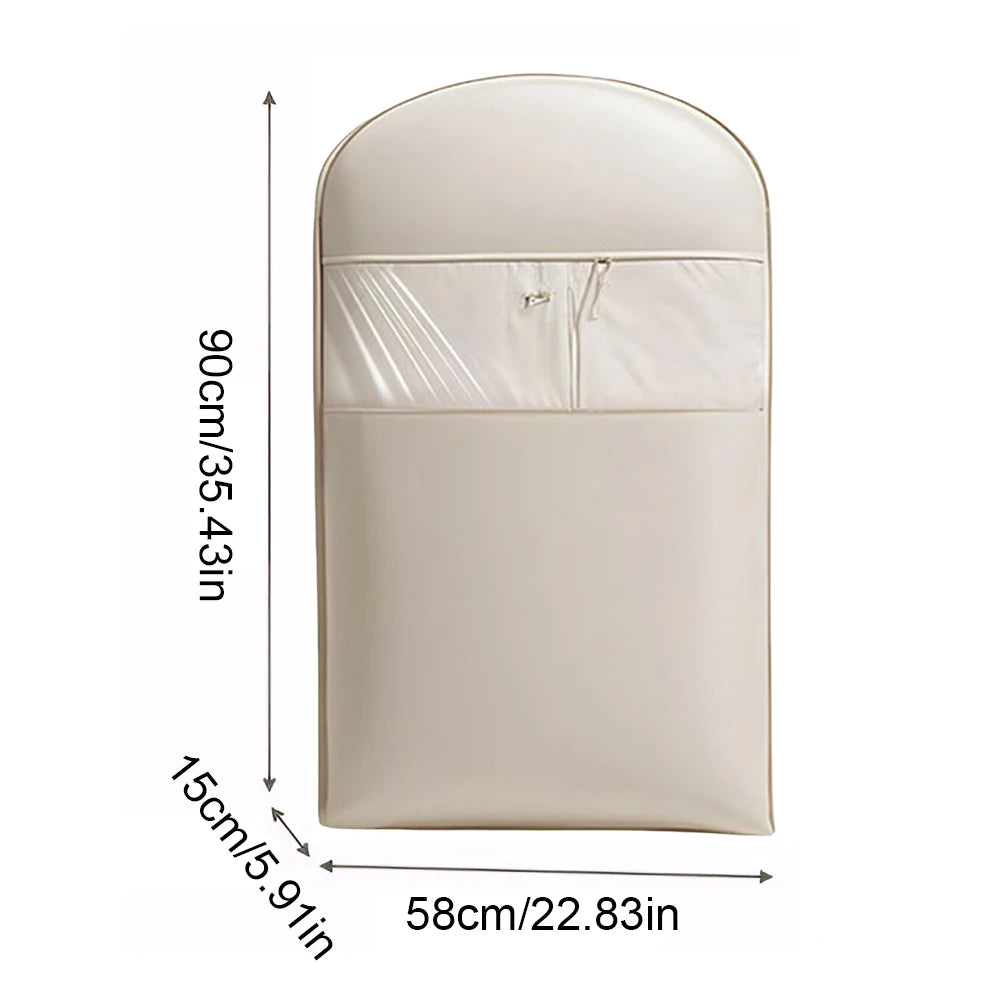 Hanging Garment Bag Self-Compression Zipper | Space Saving Coat