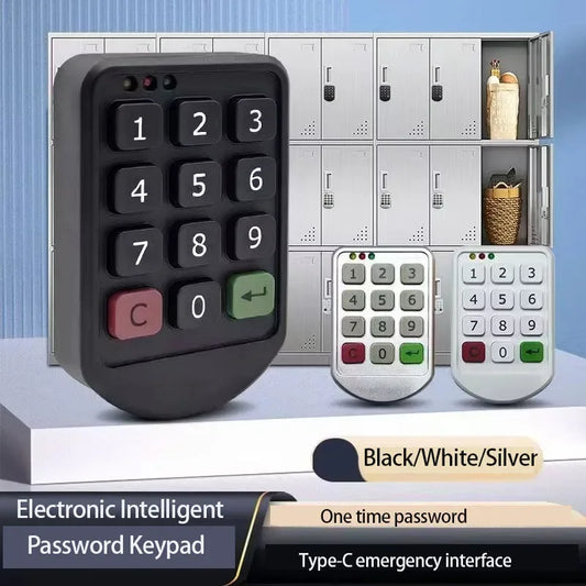 ABS Plastic Panel Digital Electronic Intelligent Password Keypad Number Cabinet Door Lock Digital Cabinet Door Lock Peaceful Pleasures Health and Wellness