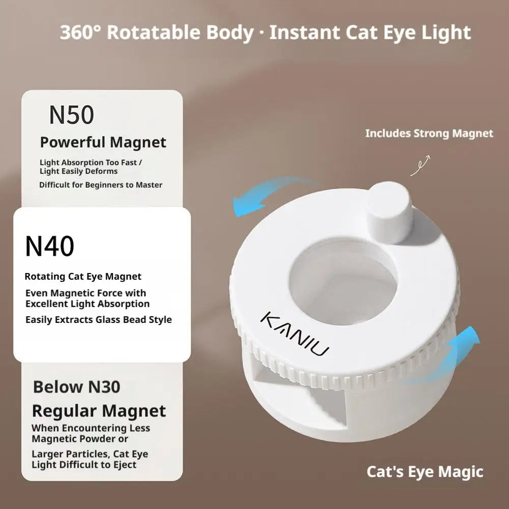 Disc Cat Eye Nail Magnet Tool – N40 360° Rotating Magnetic Spinner for Cat Eye Gel Polish, Nail Art Salon & DIY Peaceful Pleasures Health and Wellness
