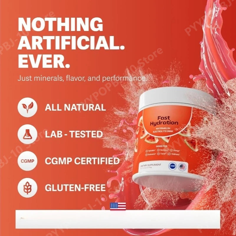Sugar-Free Watermelon Electrolyte Mix | Na K Mg Ca Travel Jar