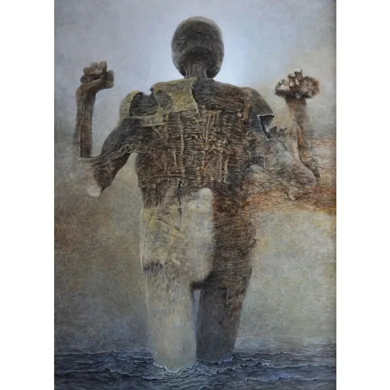 Zdzisław Beksiński Artwork Polish Surreal Dark Poster Prints Canvas Painting Gothic Wall Art for Living Room Home Decor Mural Peaceful Pleasures Health and Wellness