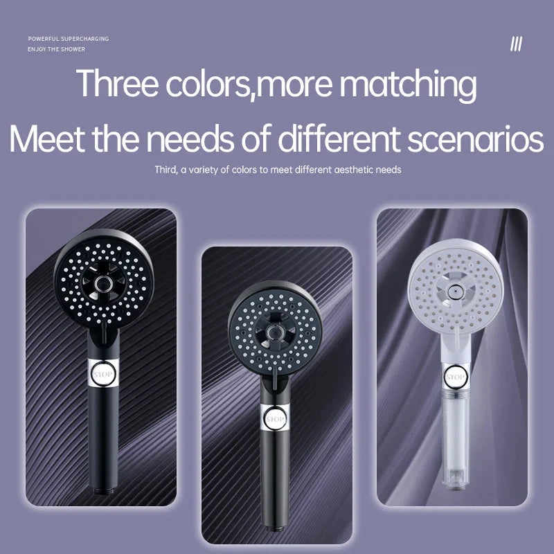 5-Mode High Pressure Handheld Shower Head | Water Saving