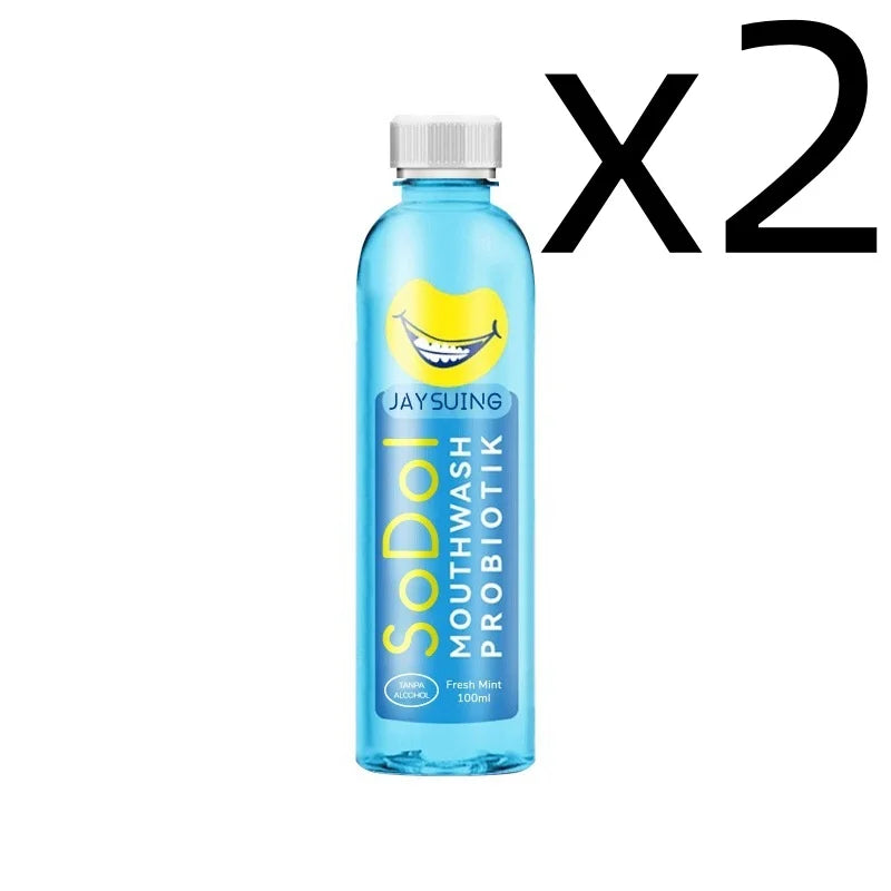 Mint Mouthwash Instant Fresh Breath Deep Cleaning Reduce Bad Breath Prevent Gum Health Improving Dry Mouth Oral Care Mouthwash Peaceful Pleasures Health and Wellness 100ml X 2PCS One Unit adults