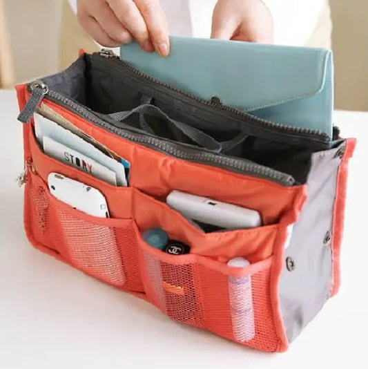 Large Capacity Makeup Bag & Toiletry Organizer | Double Zipper Makeup Travel Bag Peaceful Pleasures Health and Wellness