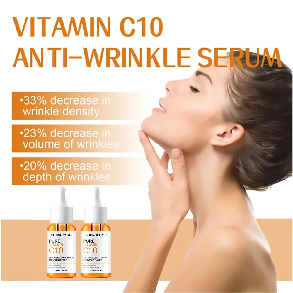 Vitamin C & Hyaluronic Acid Brightening Face Serum Peaceful Pleasures Health and Wellness