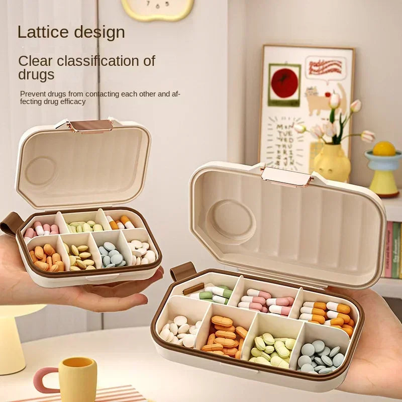 Weekly 7 Days Pill Portable Storage Organizer 3 Times A Day food grade Pill Storage Box Travel Medicine Dispensing Container Peaceful Pleasures Health and Wellness trumpet