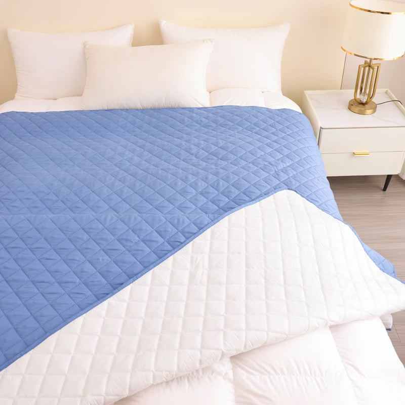 Waterproof Pet Blanket, Bed and Sofa Protection Mat, Suitable for Family with Dogs and Cats, Protector for Mattress or Couch Peaceful Pleasures Health and Wellness Pet Mat LBlue 83x102in(210x260cm)