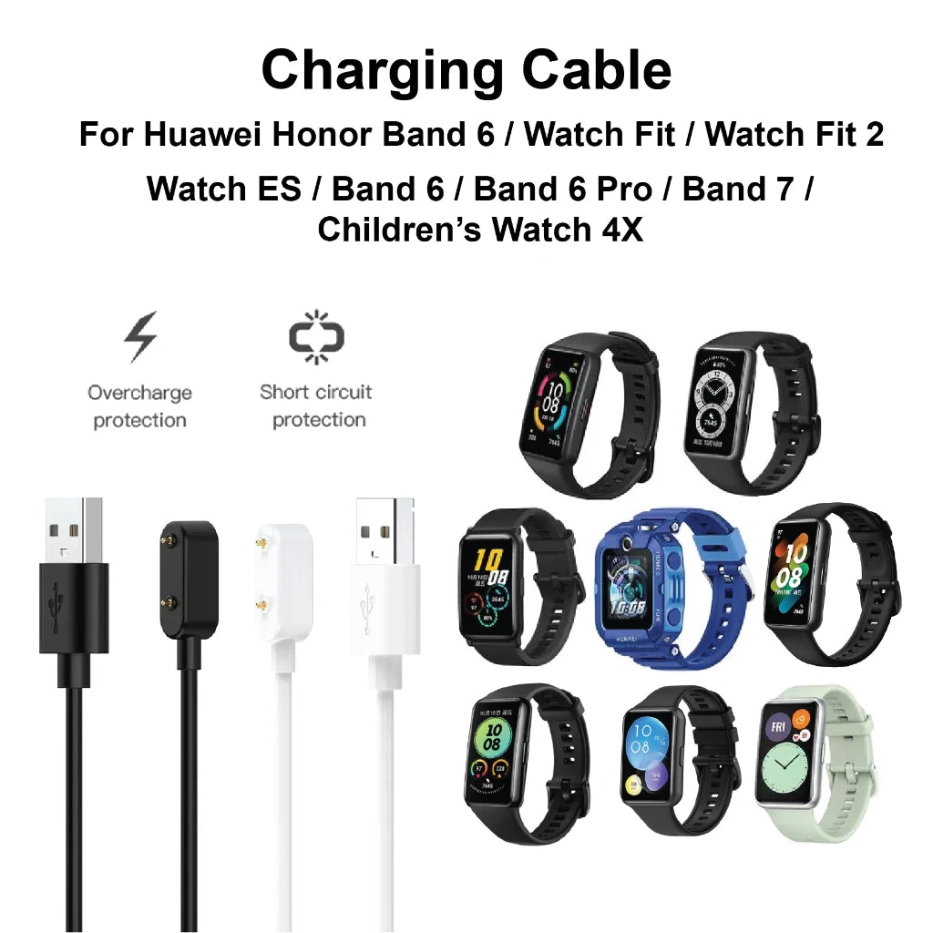 USB Charger Cable for Huawei Band 10/9/8/7/6 & Watch Fit 3/2 Peaceful Pleasures Health and Wellness