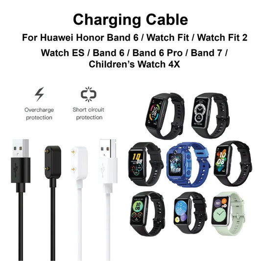USB Charger Cable for Huawei Band 10/9/8/7/6 & Watch Fit 3/2 Peaceful Pleasures Health and Wellness