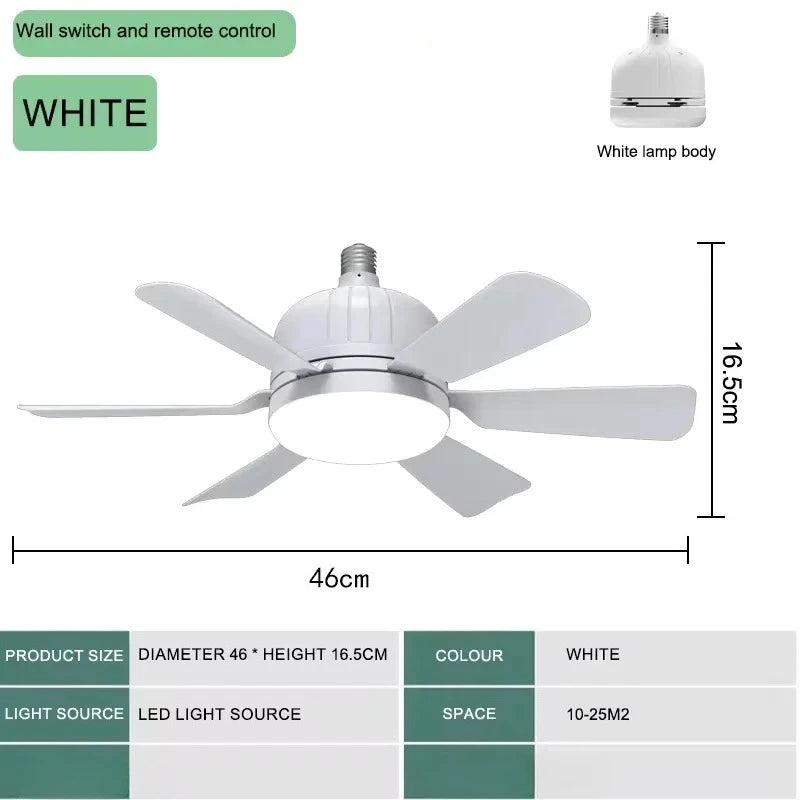 RTONTR Ceiling Fan Light Remote Control Dimmable LED | 2-in-1