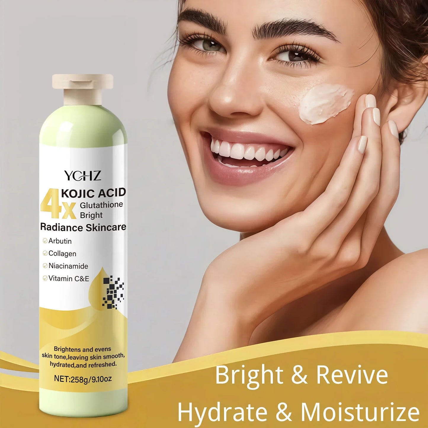 YCHZ Kojic Acid Cream – Dark Spot Corrector & Skin Brightener