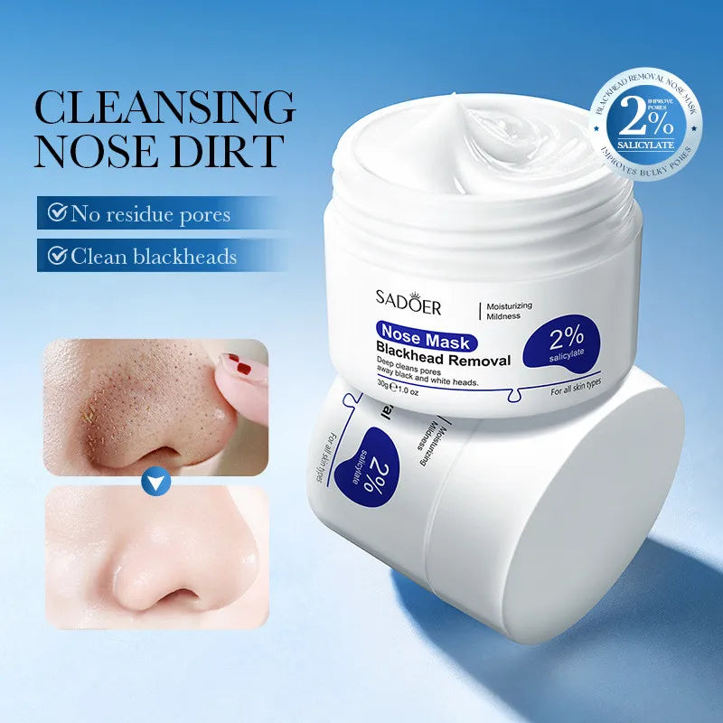 SADOER Blackhead Remover Nose Mask Shrink Pores Improve acne Deep Nose Cleansing Skin Care Peaceful Pleasures Health and Wellness