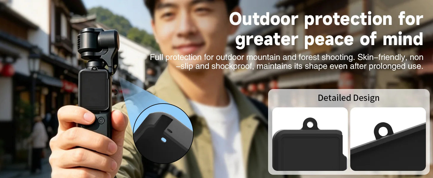 Suitable For DJI Pocket4 Lens Protective Case Screen Protective Case Camera Protective Case Battery Protective Case Peaceful Pleasures Health and Wellness