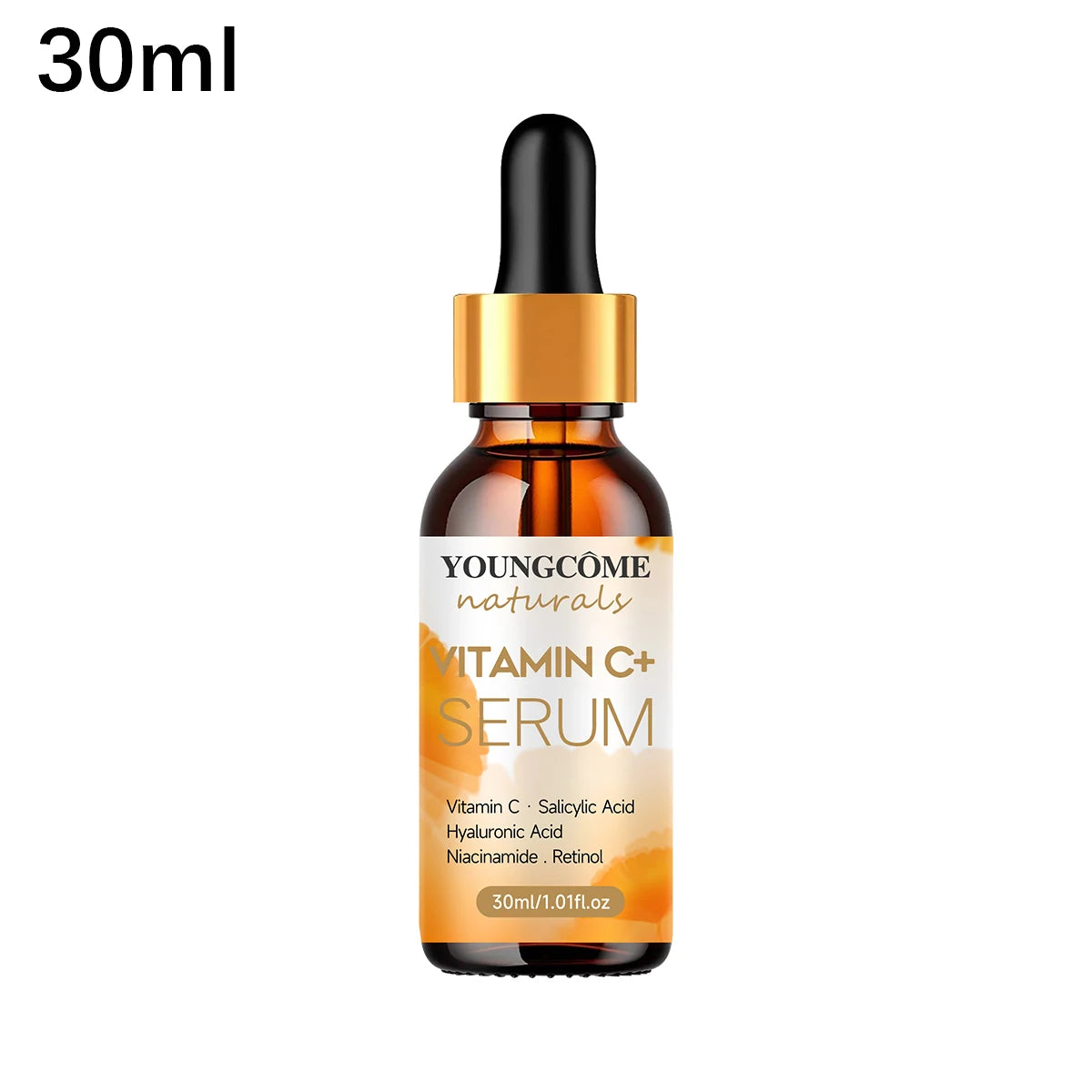 YOUNGCOME Facial essence Anti-aging Essence containing vitamin C,hyaluronic acid and retinol, Improves elasticity, Heals dryskin Peaceful Pleasures Health and Wellness 30ml