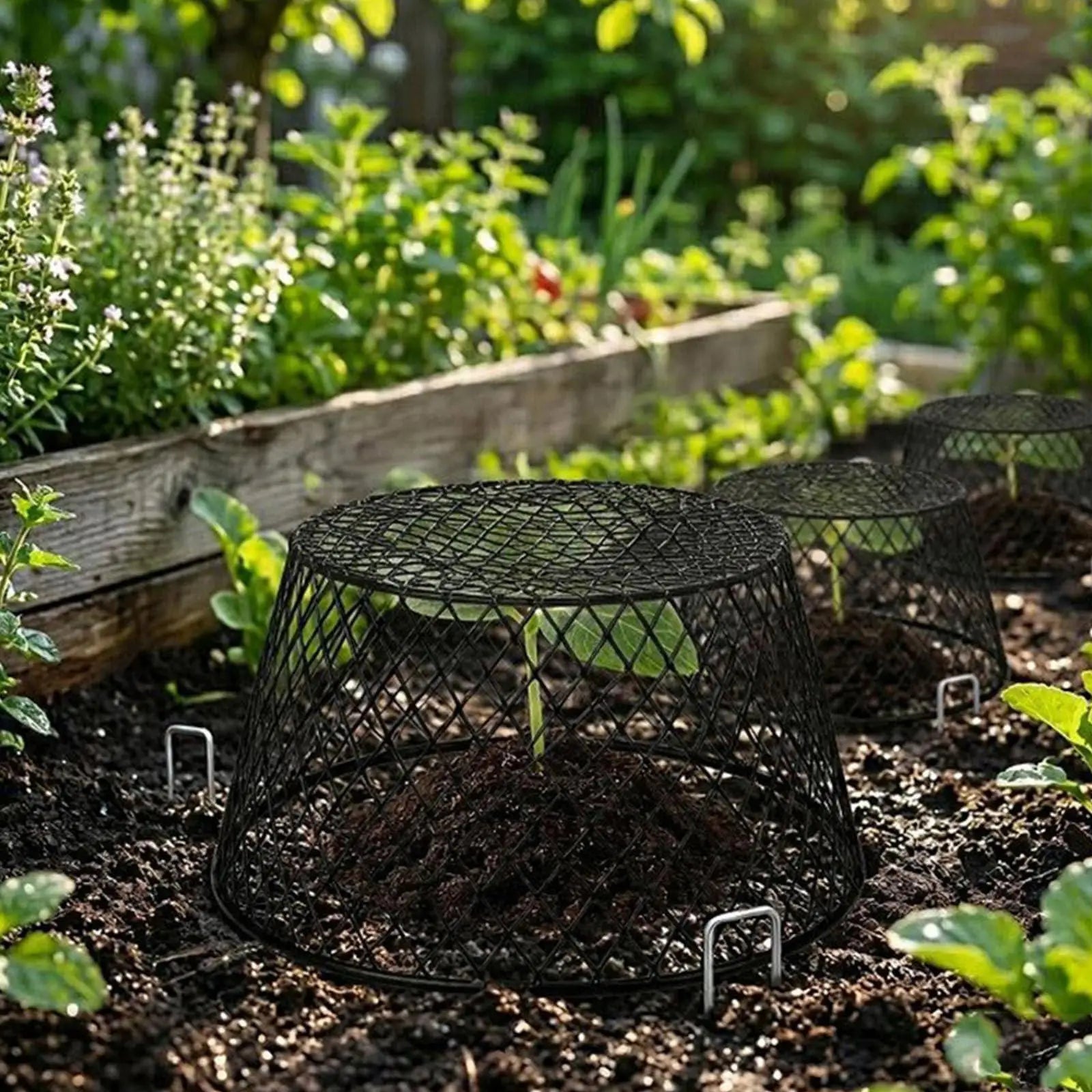 Plant Cloche 10 Piece Wire Protectors Rust Resistant Plant Cloches Outdoor For Vegetable Birds Shrubs Fruit Outdoor Patio Lawn Peaceful Pleasures Health and Wellness