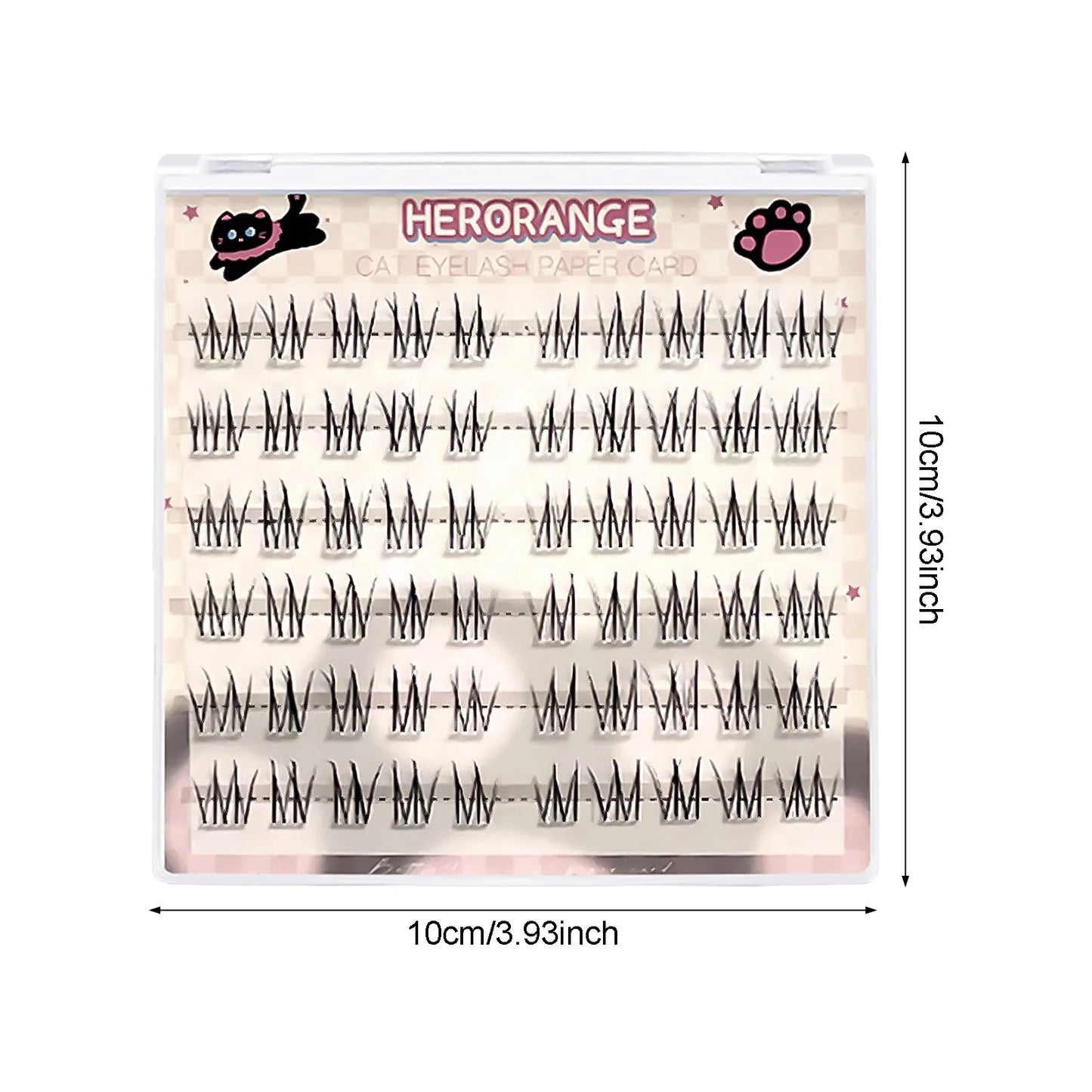 Natural Black Long-lasting Girl Group Fake Lashes 3D Diy Wispy Fluffy Eyelash Extension Perfect Enlarge Your Eyes Makeup Tools Peaceful Pleasures Health and Wellness 6Rows Glue Free