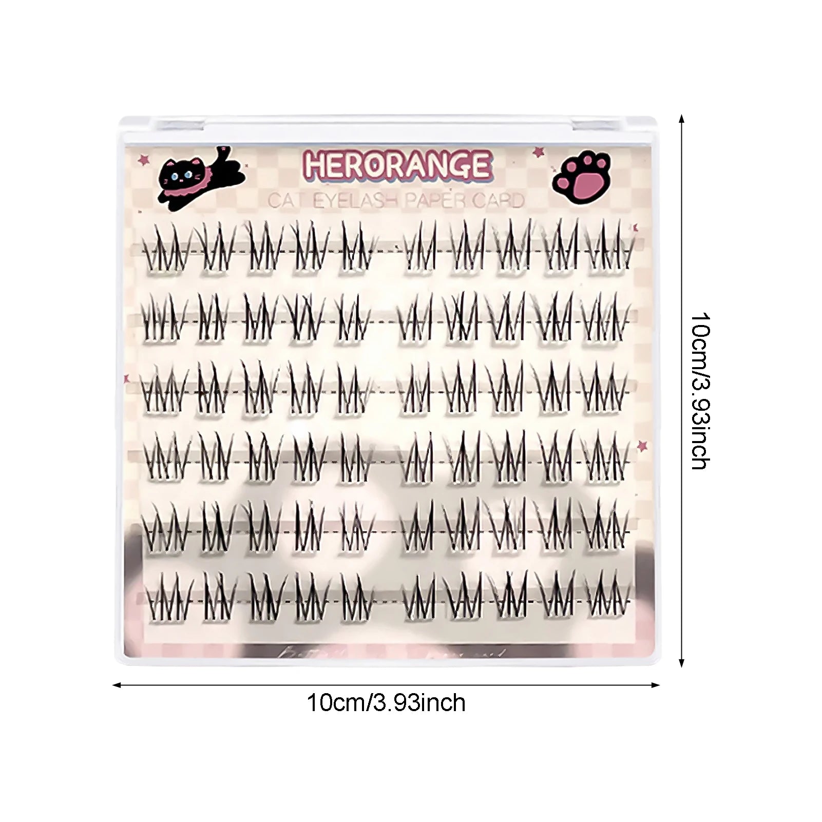 Natural Black Long-lasting Girl Group Fake Lashes 3D Diy Wispy Fluffy Eyelash Extension Perfect Enlarge Your Eyes Makeup Tools Peaceful Pleasures Health and Wellness 6Rows Glue Free