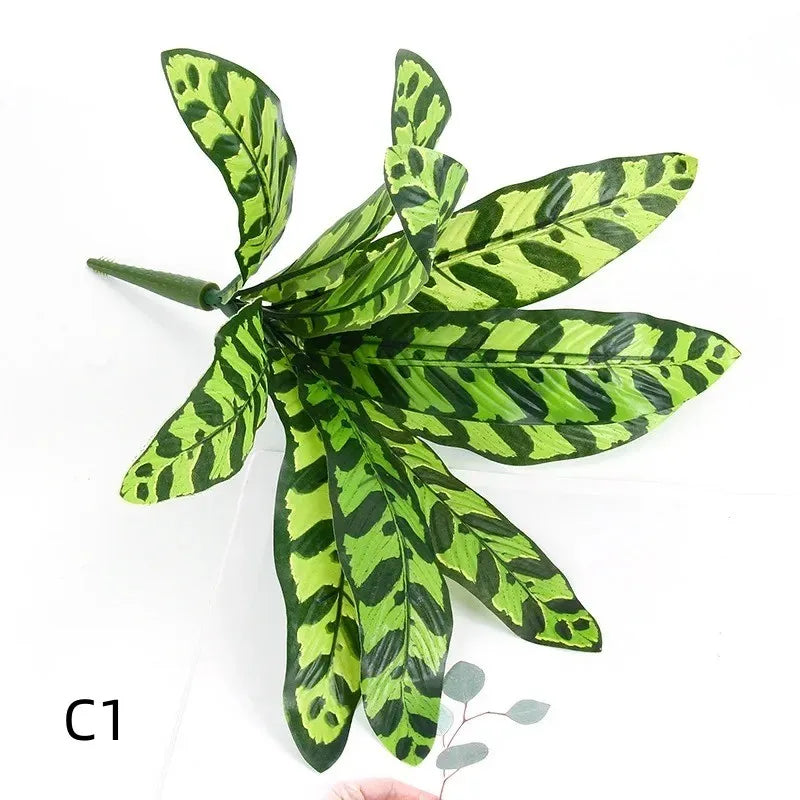 Artificial Silk Taro & Dieffenbachia Leaf Plant – Home Decor