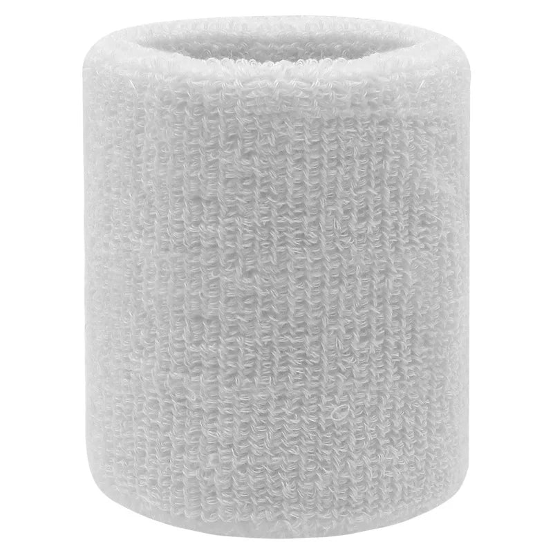 1 pcs Sweat-Absorbing Sports Wrist and Elbow Guard with Towel Wristband - Protector Sweatband Gym Wrist Guard, Fit Up To 100kg Peaceful Pleasures Health and Wellness White