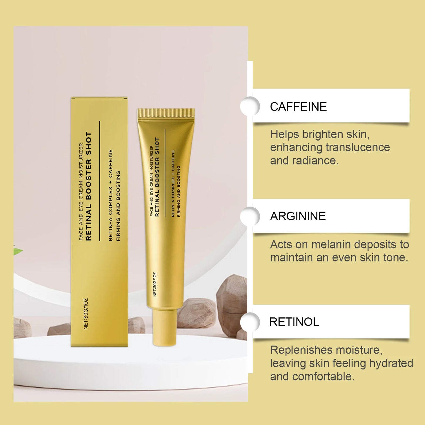 Retinol Firming Cream with Caffeine – Anti-Aging Night Cream