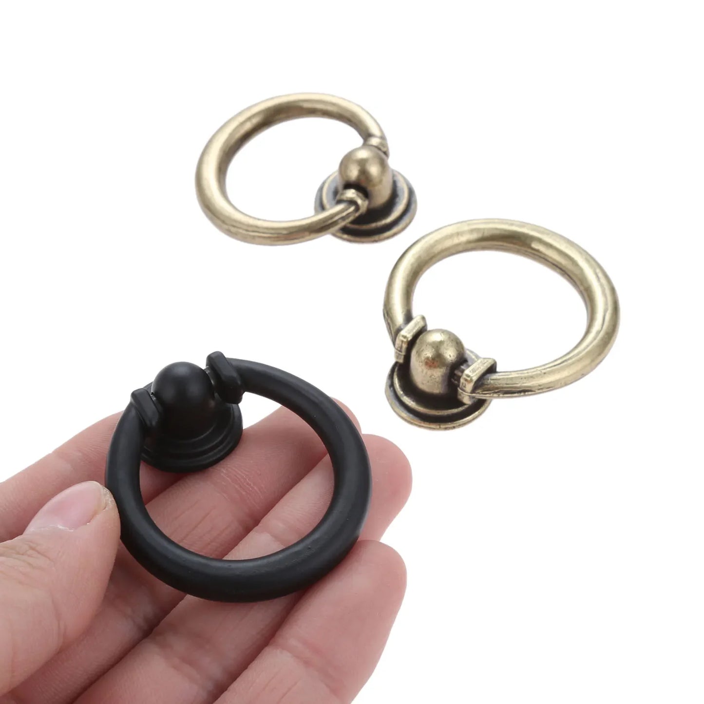 Zinc Alloy Vintage Ring Knob – Cabinet & Drawer Handle 35/40mm