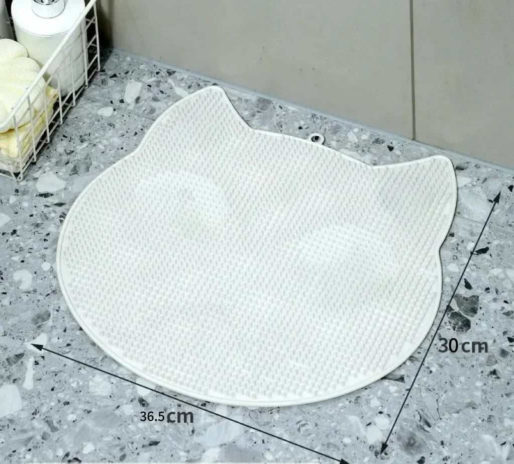 Cartoon Cat Non-Slip Bath Mat – Shower Scrubbing Massage Pad