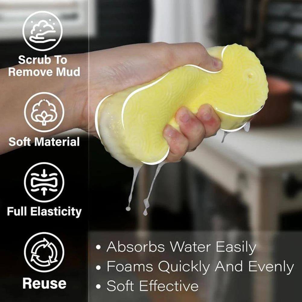 Super Soft Exfoliating Bath Sponge Magics Exfoliators Dead Skin 3D Bath Sponge Body Massage Cleaning Brush For Adults Children Peaceful Pleasures Health and Wellness