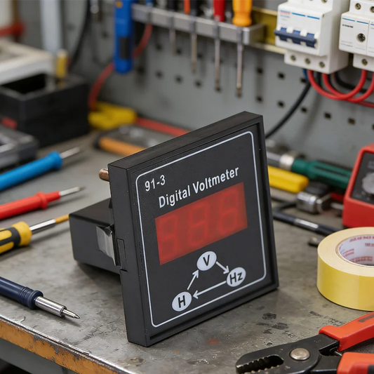 Digital Voltage & Current Meter 91-3 | LED Generator Monitor Digital Panel Meter Peaceful Pleasures Health and Wellness