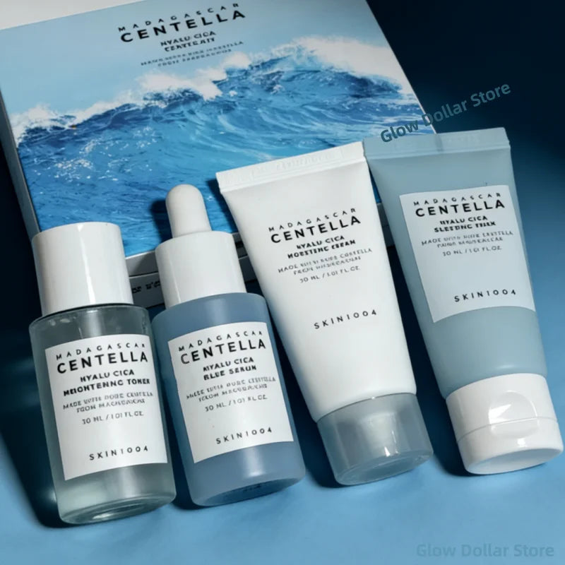 SKIN1004 Centella Hyalu-Cica & Poremizing Travel Kit 4pc Set K-Beauty Skincare Set Peaceful Pleasures Health and Wellness