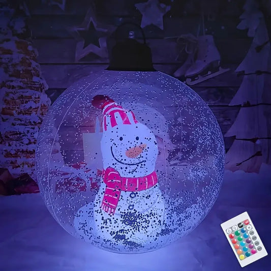 24-inch glowing Christmas balls, outdoor inflatable decorations with LED lights, PVC decorative balls, Christmas inflatables, su Peaceful Pleasures Health and Wellness