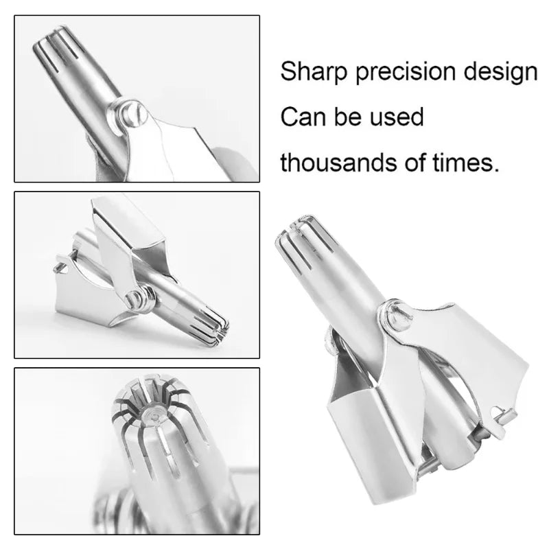 Nose Hair Ear Trimmer For Men Stainless Steel Manual Washable Portable Tondeuse Nez Hair Remover Nose Vibrissa Razor Shaver Peaceful Pleasures Health and Wellness