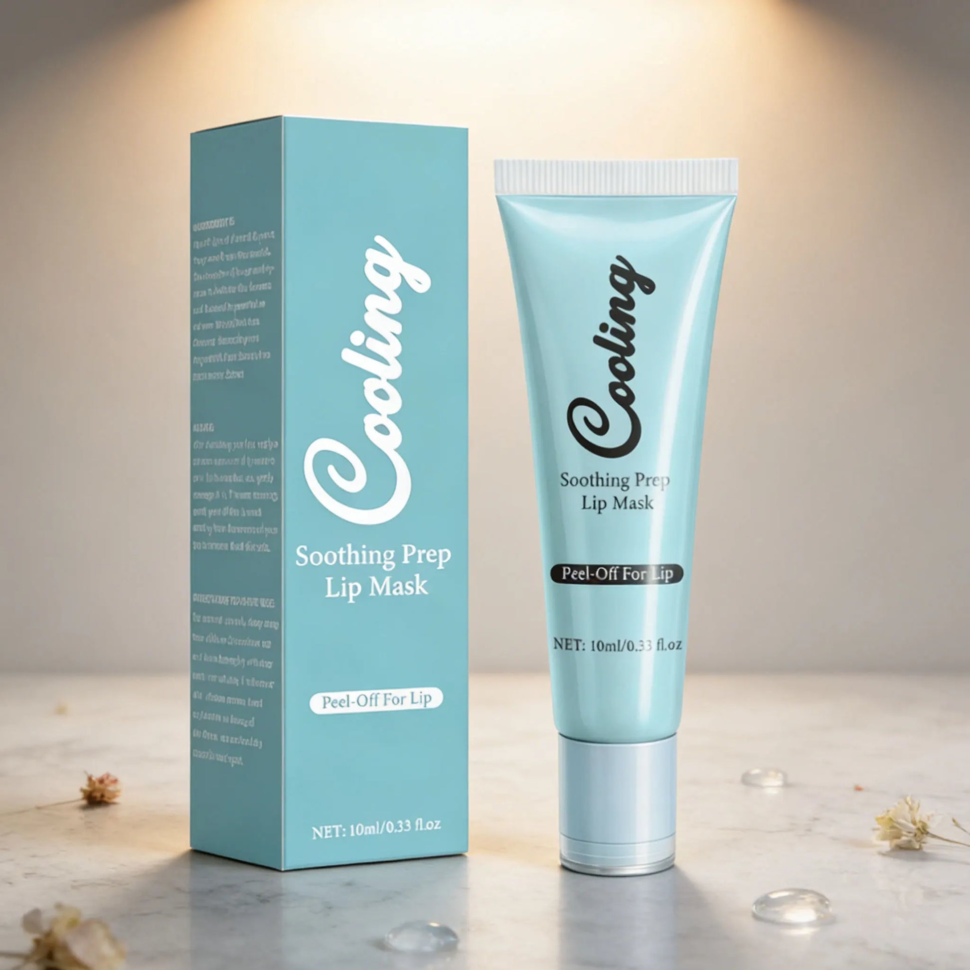 Soothing Prep Lip Mask- Cooling Peel-Off Lip Mask for Smoother Lip Prep ,Hydrating & Moisturizing Lips for Women, 10ml Peaceful Pleasures Health and Wellness