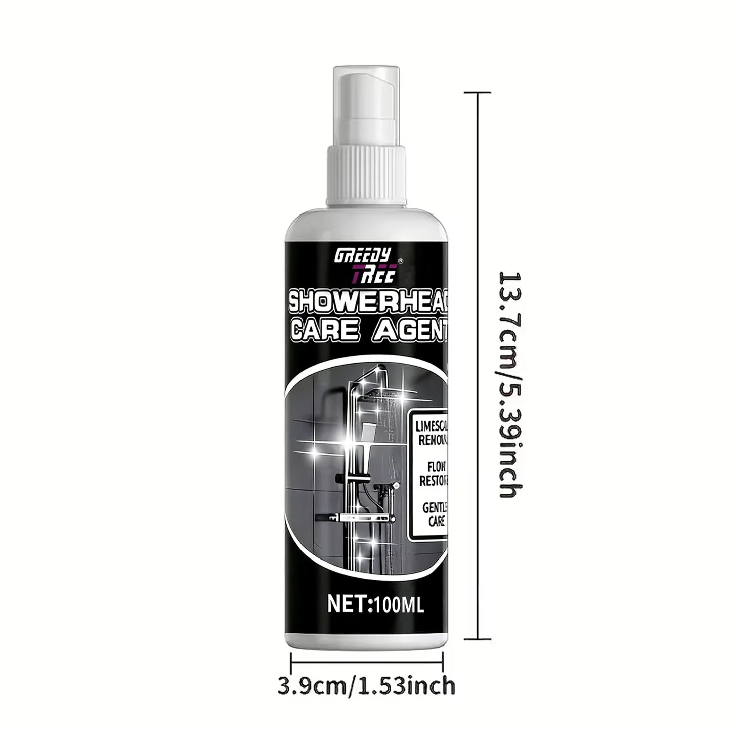 Shower Head Limescale Remover 100ml – Restores Shine & Flow