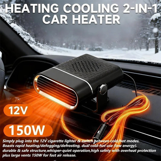 Car Mounted Heater 12V/24V Heating for Large Trucks Excavators Car Interior Electric Heater ABS Material 150W Power Electric Fan Peaceful Pleasures Health and Wellness