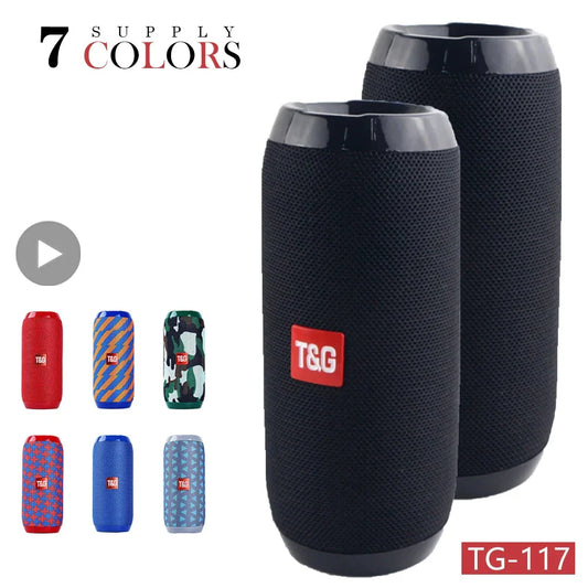 T&G Portable Bluetooth Speaker – FM Radio, Bass & TWS Portable Bluetooth Speaker Oasis Select