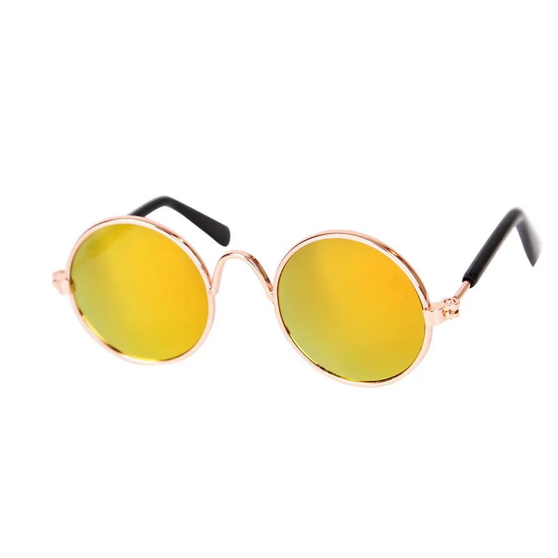 Vintage Round Pet Glasses for Dogs & Cats | Photo Props