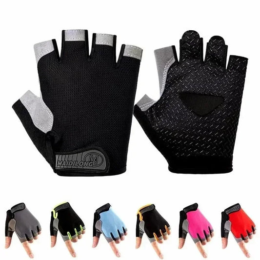 Fingerless Gym & Cycling Gloves – Anti-Slip, Men & Women Fingerless Cycling Gloves Peaceful Pleasures Health and Wellness